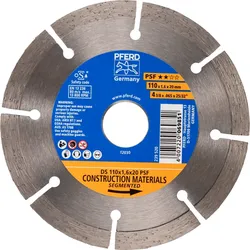 PFERD TOOLS Diamant-Trennscheibe DS PSF für Stein und Beton - 68300052