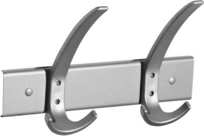 Garderobenleiste 260 mm breit, 2 x 3fach-Haken