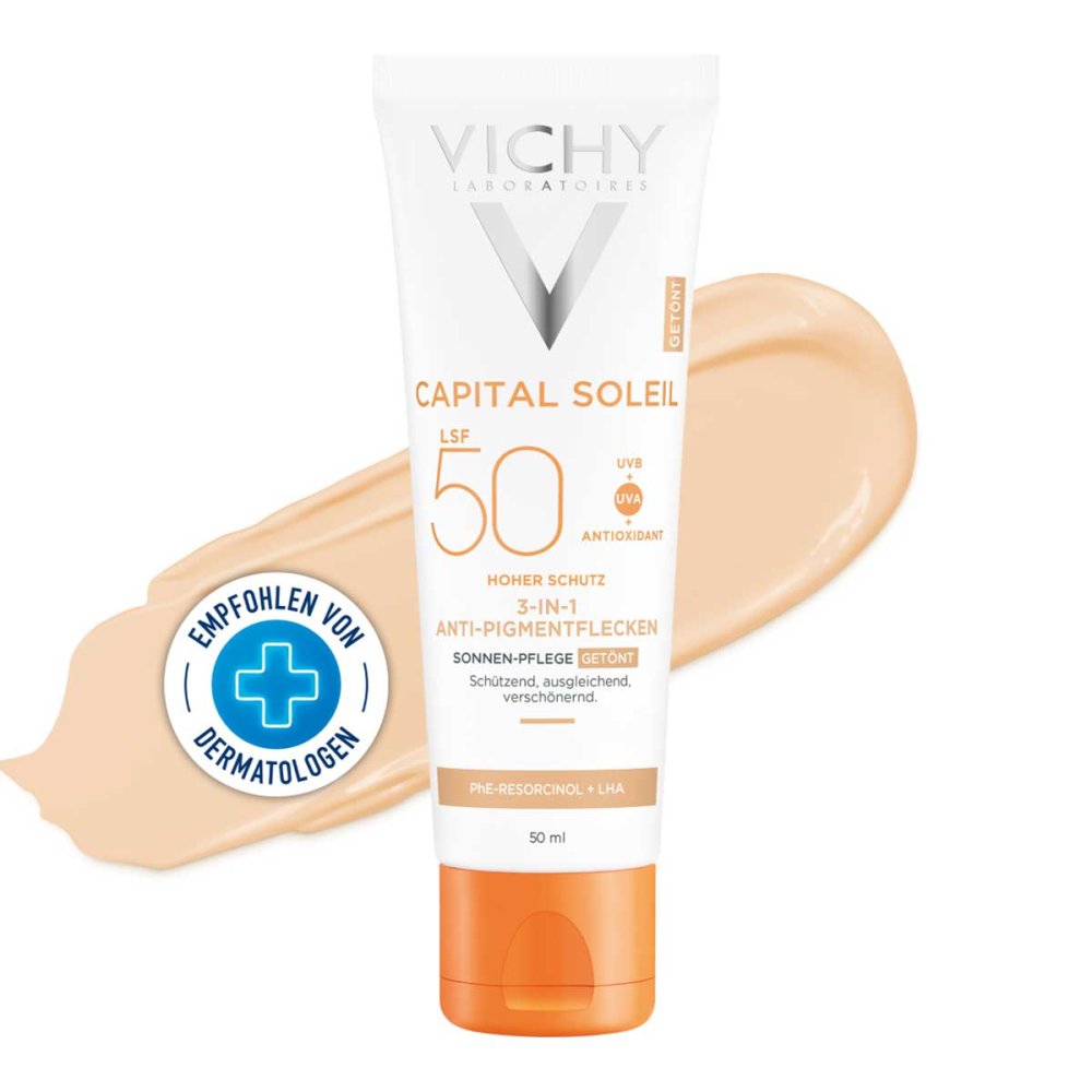 L'Oreal Deutschland GmbH Geschäftsbereich VICHY Vichy Ideal Soleil Anti Pigmentflecken Cr.lsf 50+ 12502698