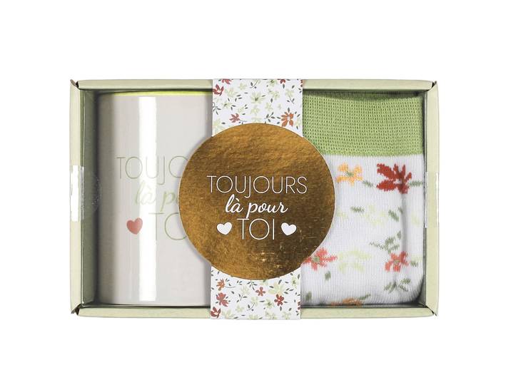 Coffret 1 mug + 1 paire de chaussettes - Blancheporte