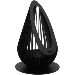 Endorphin, Feuerschale, Design Feuerkorb Luma –Whoo, large, schwarz (50 cm)