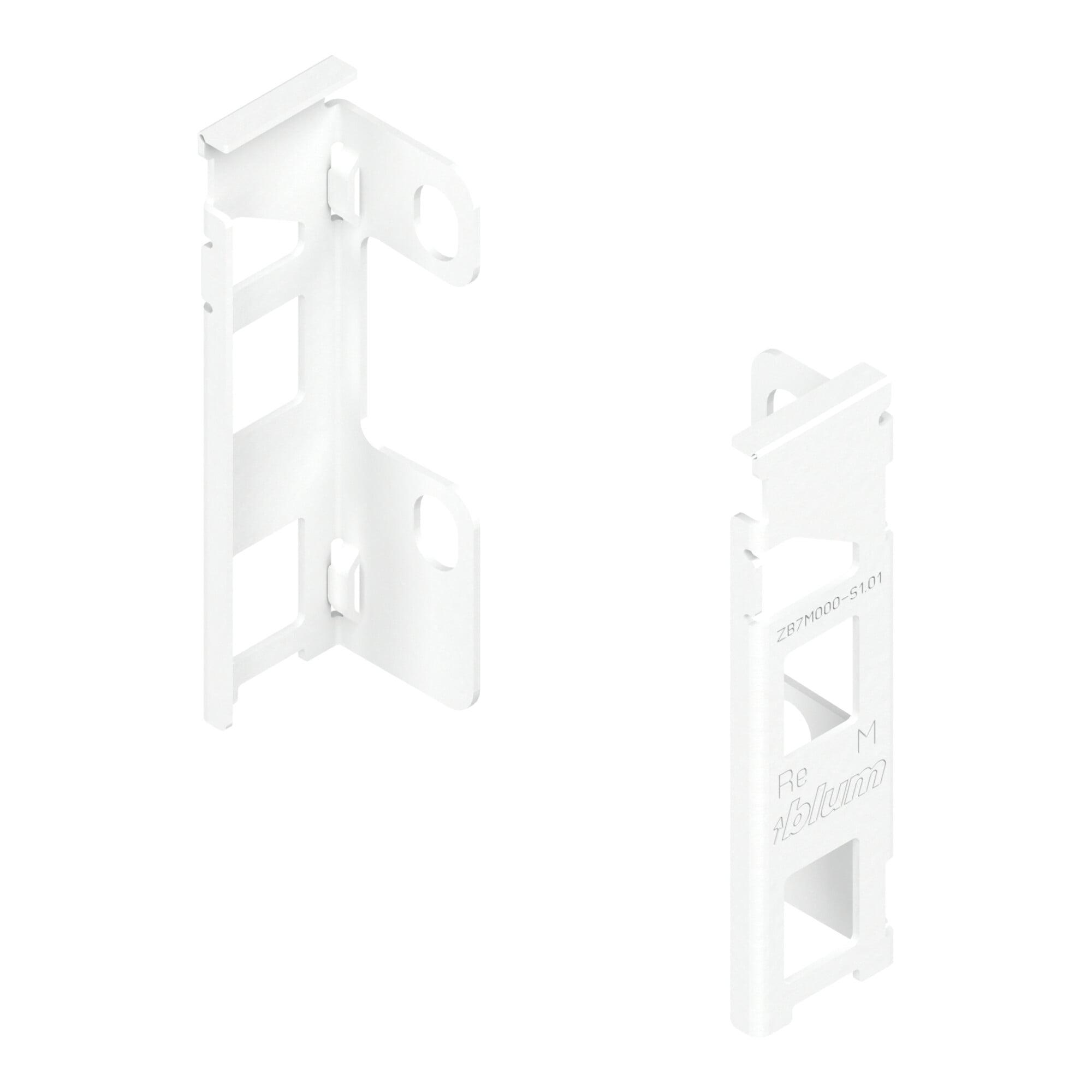 Blum LEGRABOX Holzrückwandhalter, Höhe M 106 mm, links/rechts, seidenweiss matt (05456308)