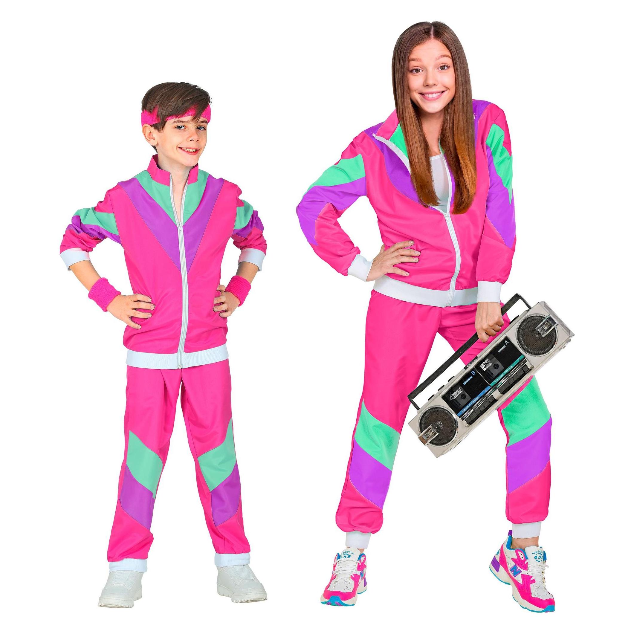 Widmann 80er Jahre - Neon Trainingsanzug (116) (WI98805)