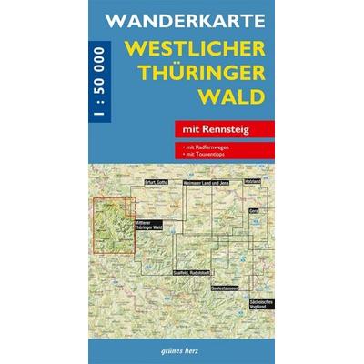 Wanderkarte Westlicher Thüringer Wald, Sonstige von , Grünes Herz, 978-3-86636-039-6
