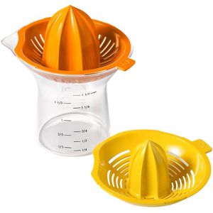 OXO Zitronenpresse Good Grips 2-in-1, 14,5 x 23 cm, transparent, Kunststoff, 300 ml