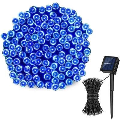 Useful Little Things Solar LED Fairy String Lights Waterproof Outdoor Garden Holiday Decoration blue 23.0 Ft (50 Leds)