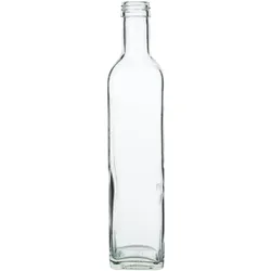 Glasflasche eckig - 500ml
