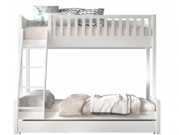 Vipack Familiebed met uitschuifbed Wit