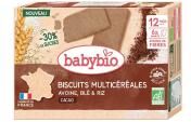 Babybio Biscuits Multicéréales Cacao 12 Mois et + Bio 6 x 2 Biscuits - Boîte