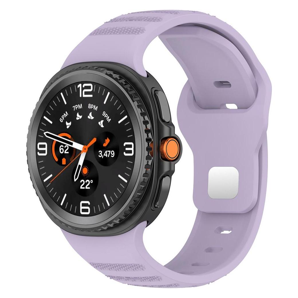 Techsuit - Watchband (W050) - Samsung Galaxy Watch8 40mm/Watch8 44mm/Watch8 Classic/Ultra 2 - Purple (Silikon) (59669479)