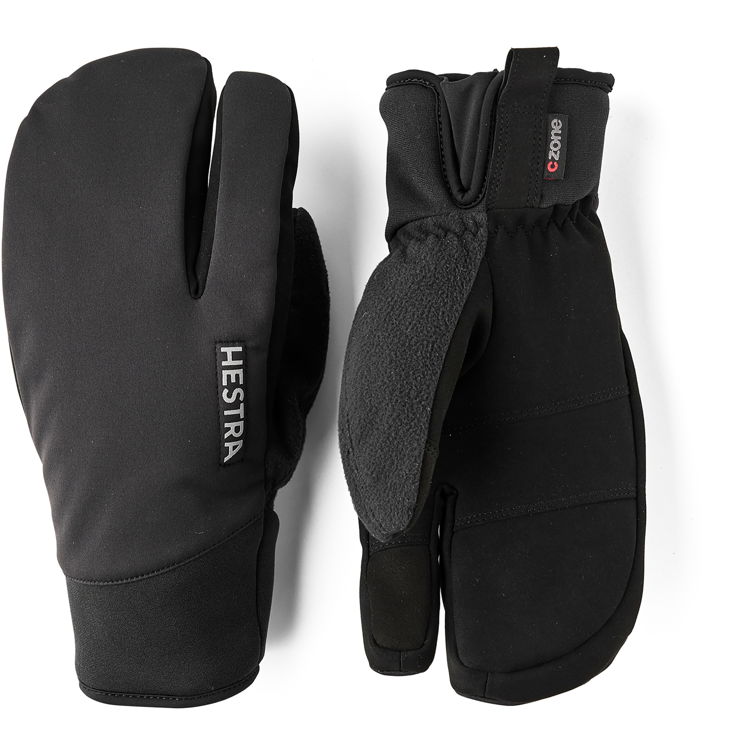 Hestra Czone Velo 3-Finger-Handschuhe schwarz Größe 11 Gravel | Mountainbike Isolierend