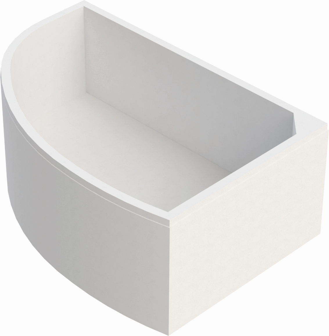 Schedel Keramag Renova Nr.1 support de baignoire d'angle SW13041 150x100cm, gauche, affleurant, hauteur 57cm
