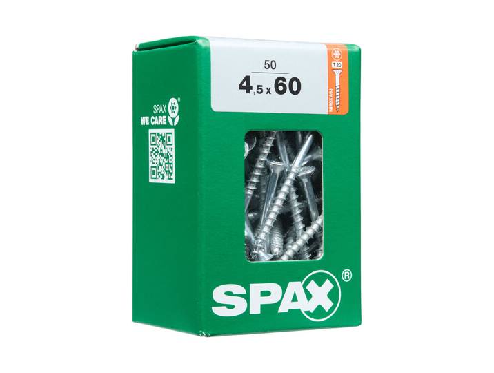 Spax Senkkopf-Holzschraube 50 Stück × 4.5 × 60 mm