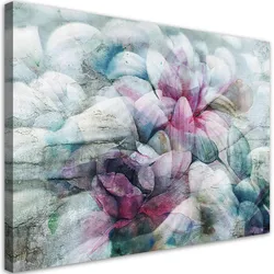 WANDBILD bunte aquarell blätter