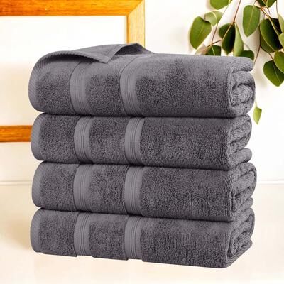 Superior Smart Dry Zero Twist Cotton Bath Towels, Set of 4