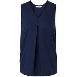 Tchibo - Ärmellose Leinenbluse - Damen - Gr. 38 - dunkelblau