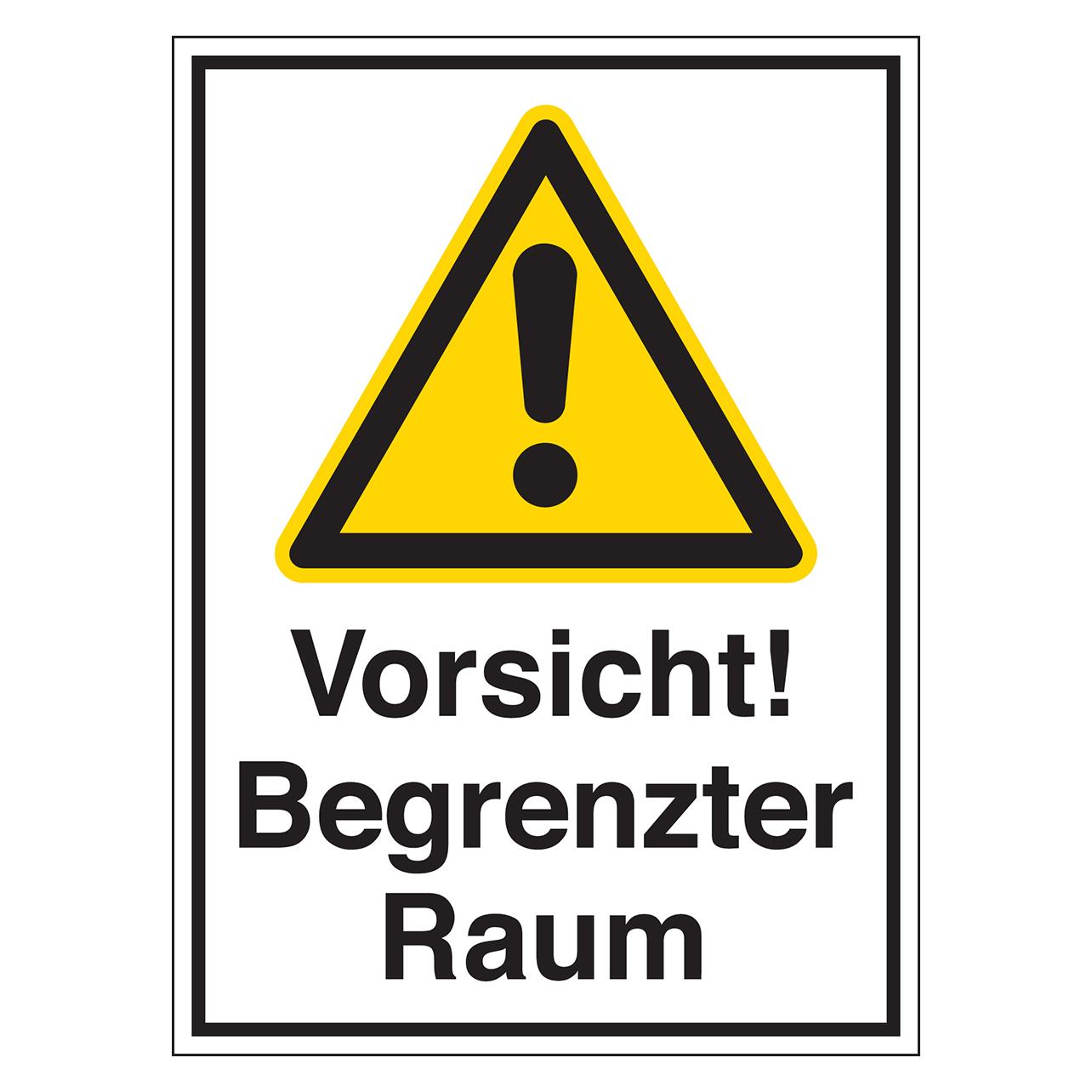 Brady STD-823-297x148-B7541, Begrenzte Räume - Vorsicht! Begrenzter Raum (801494)