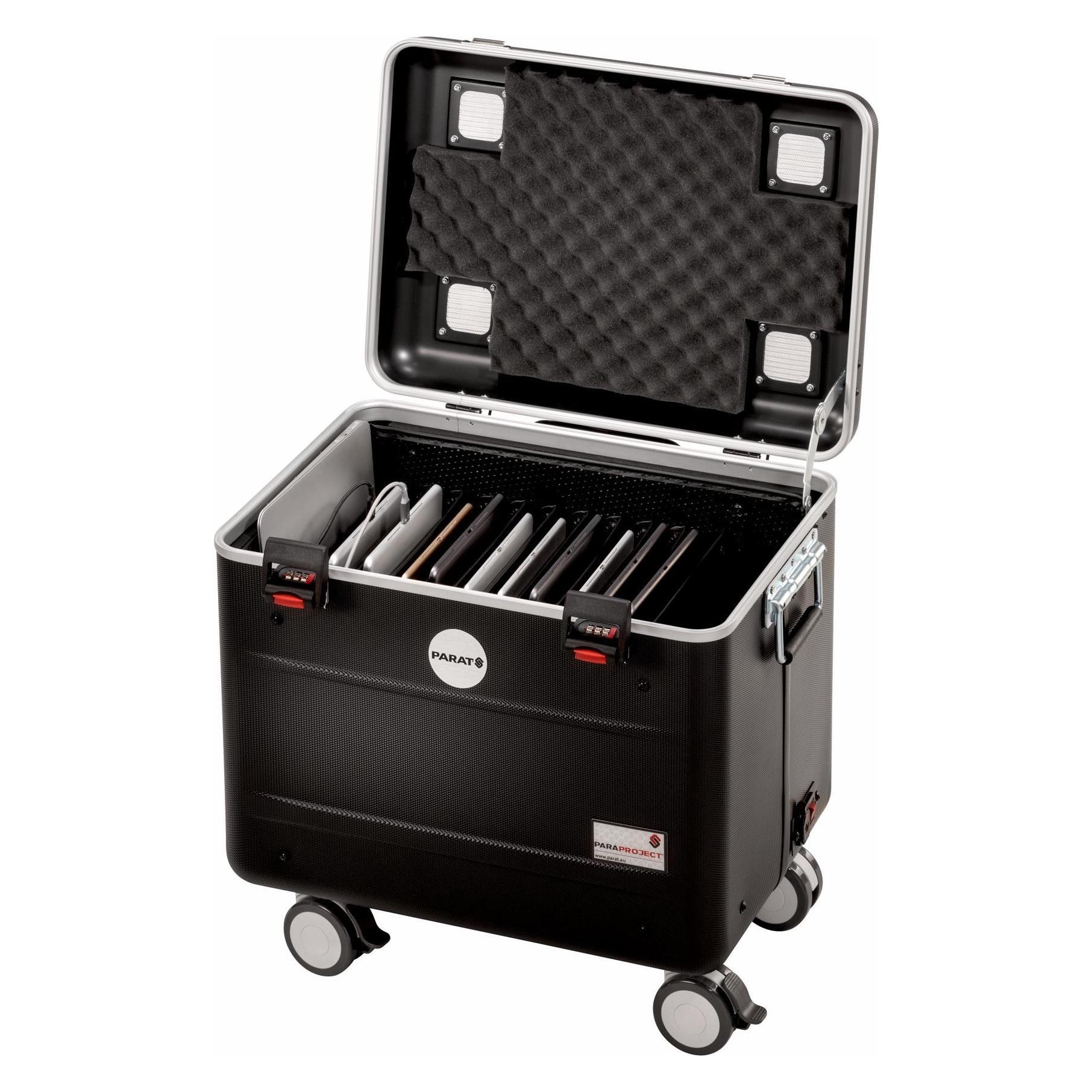 Parat PARAPROJECT Case TC10 TwinCharge für 10 Tablets bis 32,77cm 12.9" iOS/And/Win Charge Only schwarz (208710151)