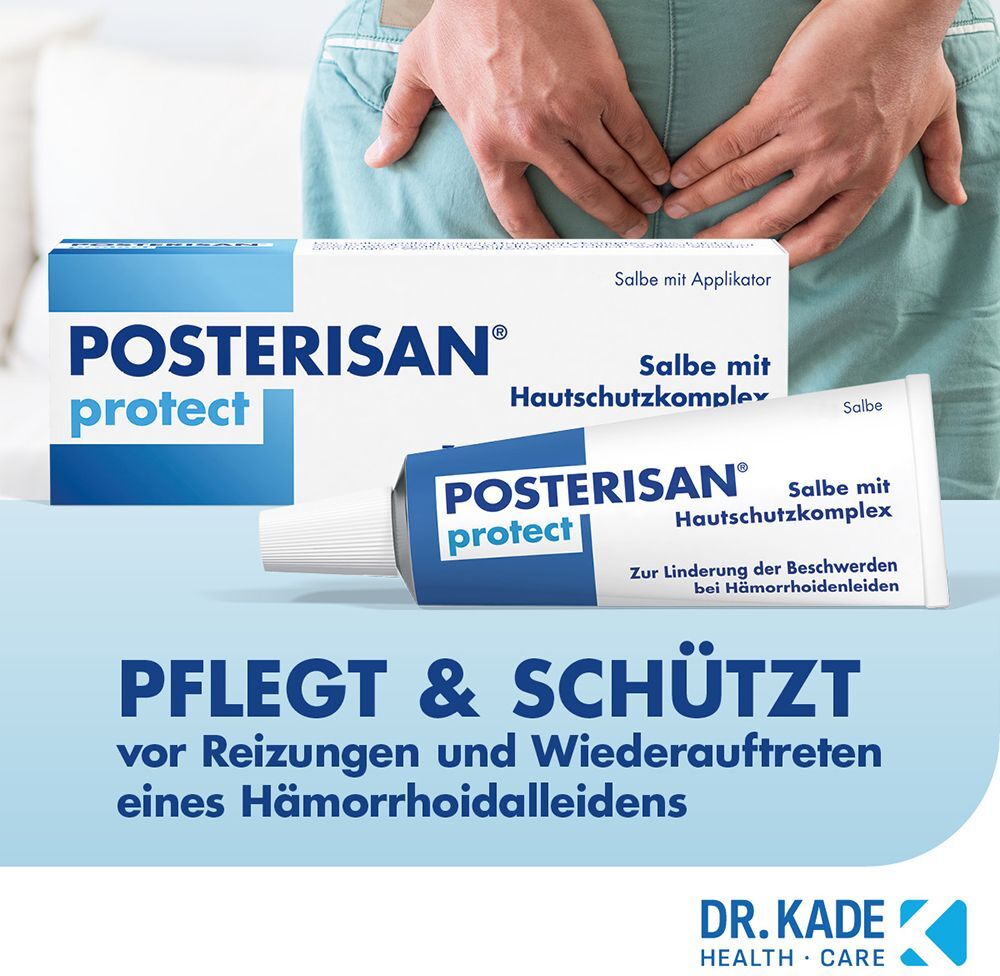 Posterisan protect Hämorrhoidensalbe bei Reizungen, als Hautschutz und zur Prophylaxe, 25 g Salbe 25 g Salbe