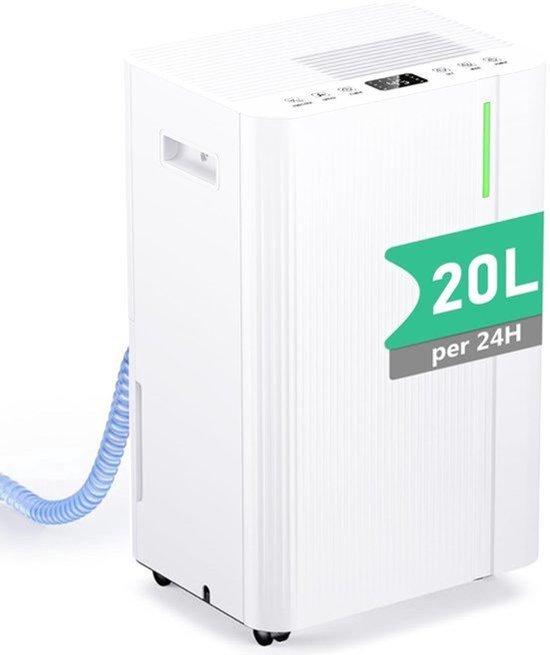 Luftentfeuchter: 20 Liter pro Tag - 4 Liter Tank - Kompressortechnologie - Leiser Betrieb - Automatische Feuchtigkeitsregelung