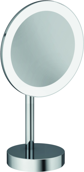 Kludi VELA R LED-Kosmetikspiegel 5899505F Vergrößerung 3-fach, freistehend, chrom