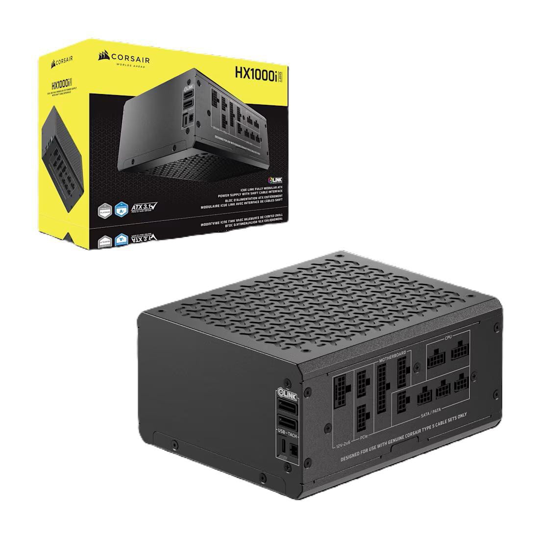 Corsair HX1000i SHIFT 1000 Watt Netzteil 80+ Platinum (modular) ATX 3.1 PCIe 5.1 CP-9020265-EU