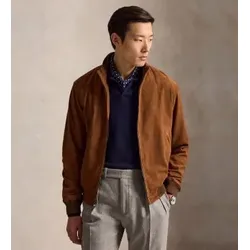 Polo Ralph Lauren für Herren. 710970579001 Braune Wildlederjacke Charleton (XXL), Lässig