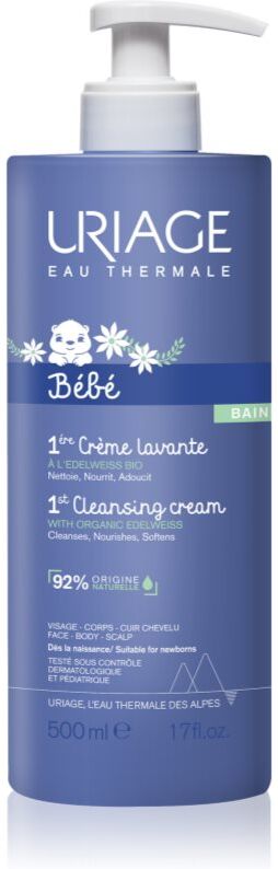 Uriage Bébé 1st Cleansing Cream sanfte Reinigungscreme für Kinder ab der Geburt 500 ml