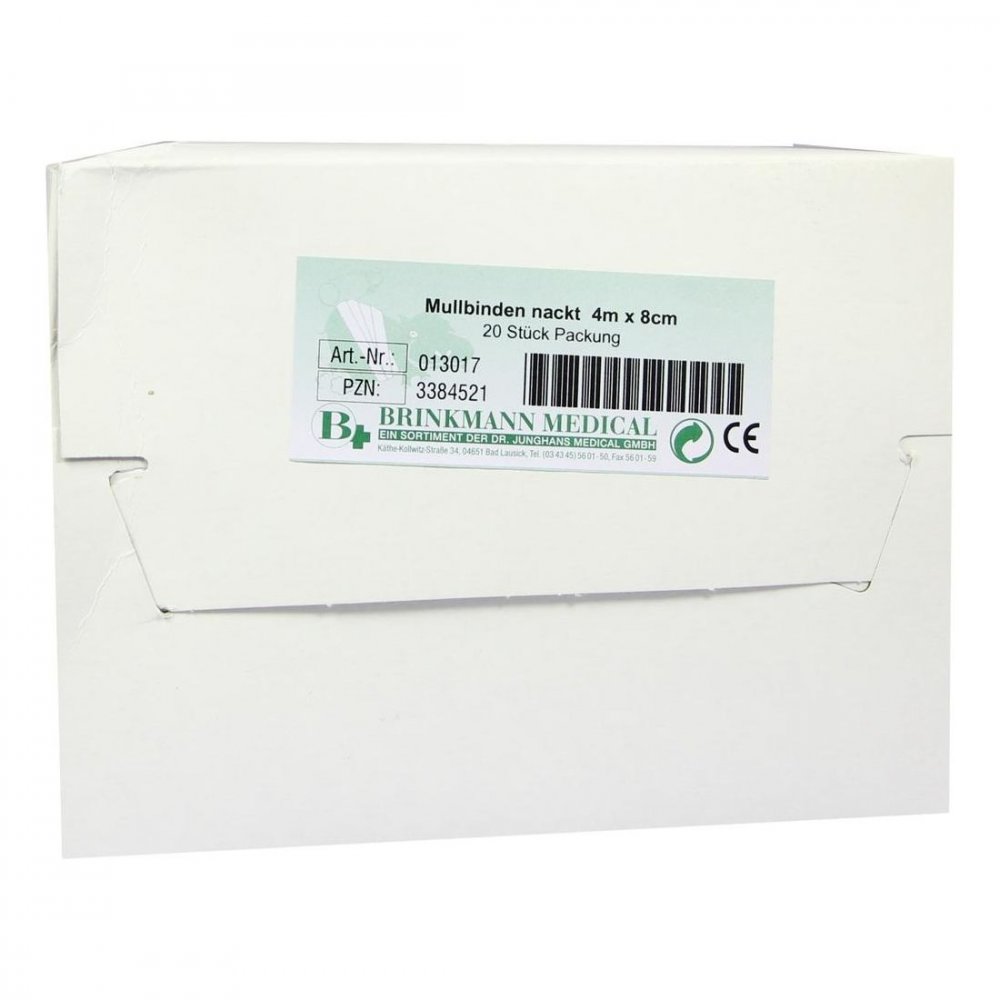 Brinkmann Medical ein Unternehmen der Dr. Junghans Mullbinden 8 cmx4 m unverpackt 03384521