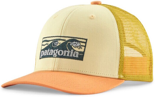 Patagonia Kids Trucker Hat-Boardshort Logo Tones: Buttercup Yellow (Btbu)