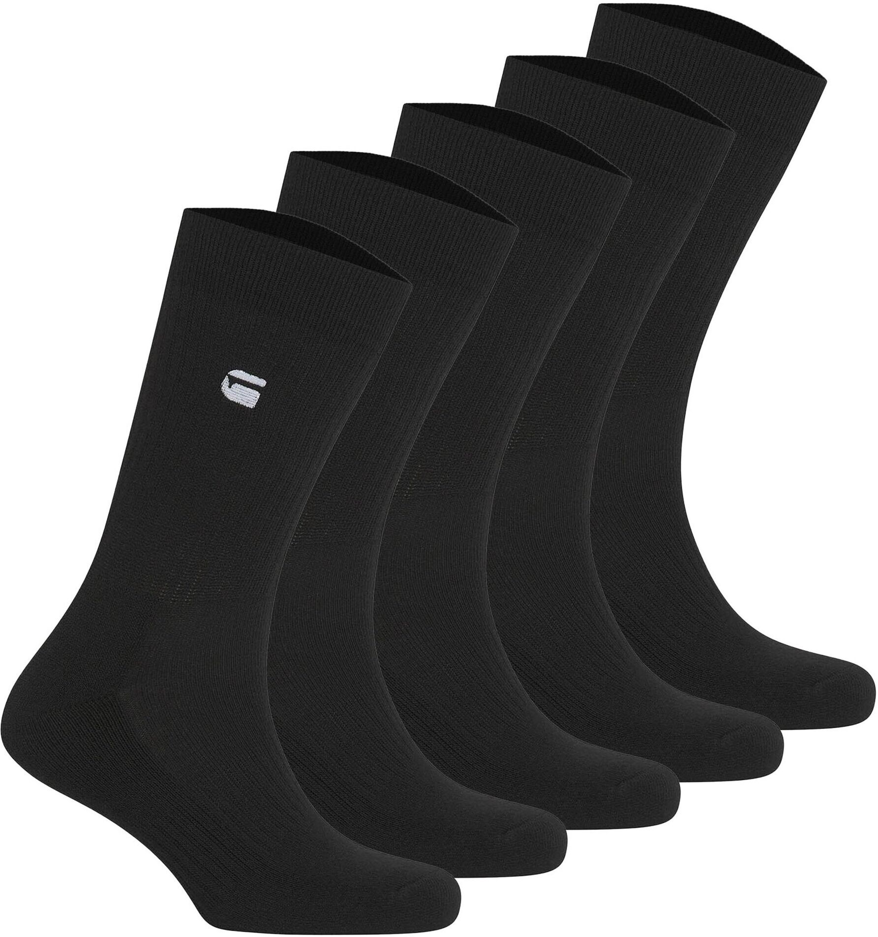 Kurzsocken G-STAR "Socken KILN Sport Socks 5-pack 5er Pack", Herren, Gr. 44, schwarz, Obermaterial: 68% Baumwolle CO. 30% Polyester PES. 2% Elasthan EL., Socken Kurzsocken