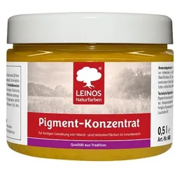 Leinos Pigment-Konzentrat 668 Ocker-Gelb - 0,5 l Glas