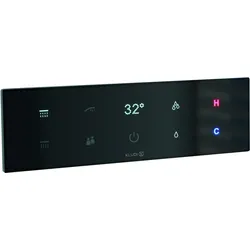 KLUDI TRONIC / TOUCHTRONIC elektronisches Unterputz-Thermostat, UP-Rohbau-Set mit Touchdisplay, HotStop, Polycarbonat, 38310G1-00