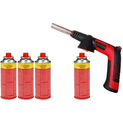 ROTHENBERGER Industrial RS 300 Brenner Aufsatz Piezo inkl. 4 x Multigas 338 g Piezo Lötbrenner - 1500005150