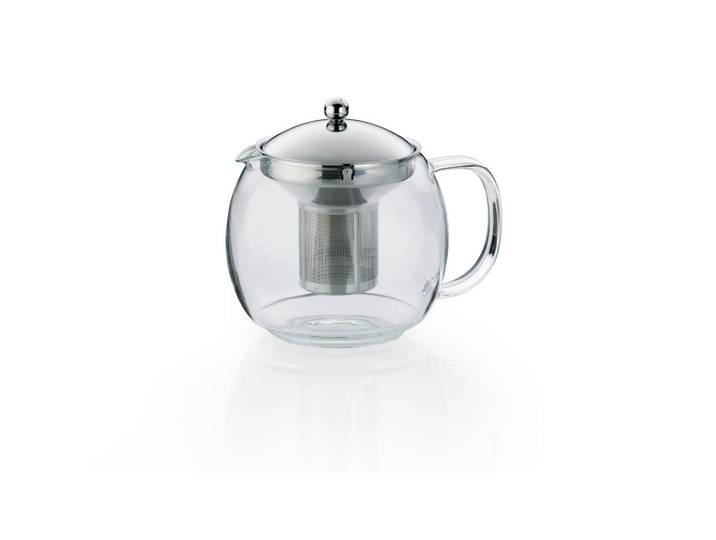 Kela Teekanne Cylon, Transparent, Glas, 1,5 l,1500 ml, 16.5 cm, Geschirr, Kannen & Karaffen, Teekannen