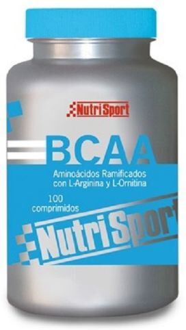 Nutrisport BCAA Aminoácidos ramifificados 100 comprimidos 100 Unidades