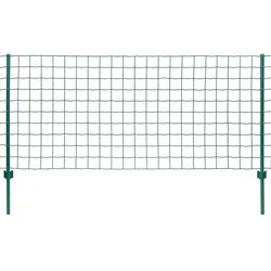 vidaXL Metallzaun Stahl 20 x 1 m Grün