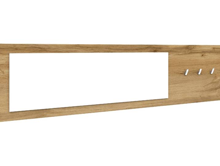 Garderobenpaneel BORCHARDT MÖBEL Vaasa , braun (eichefarben wotan), B:166cm H:45cm T:5cm, Holzwerkstoff, Garderobenpaneele, Garderobenpaneel, Breite 166 cm