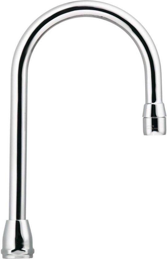 Famanu Küchenarmatur Auslauf mit Schwenkbrause, Chrom - 9,2 cm Reichweite