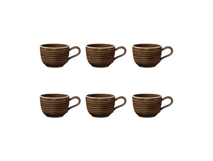 Seltmann Weiden Tasse Terra 20 cl, lot de 6 Earth Brown