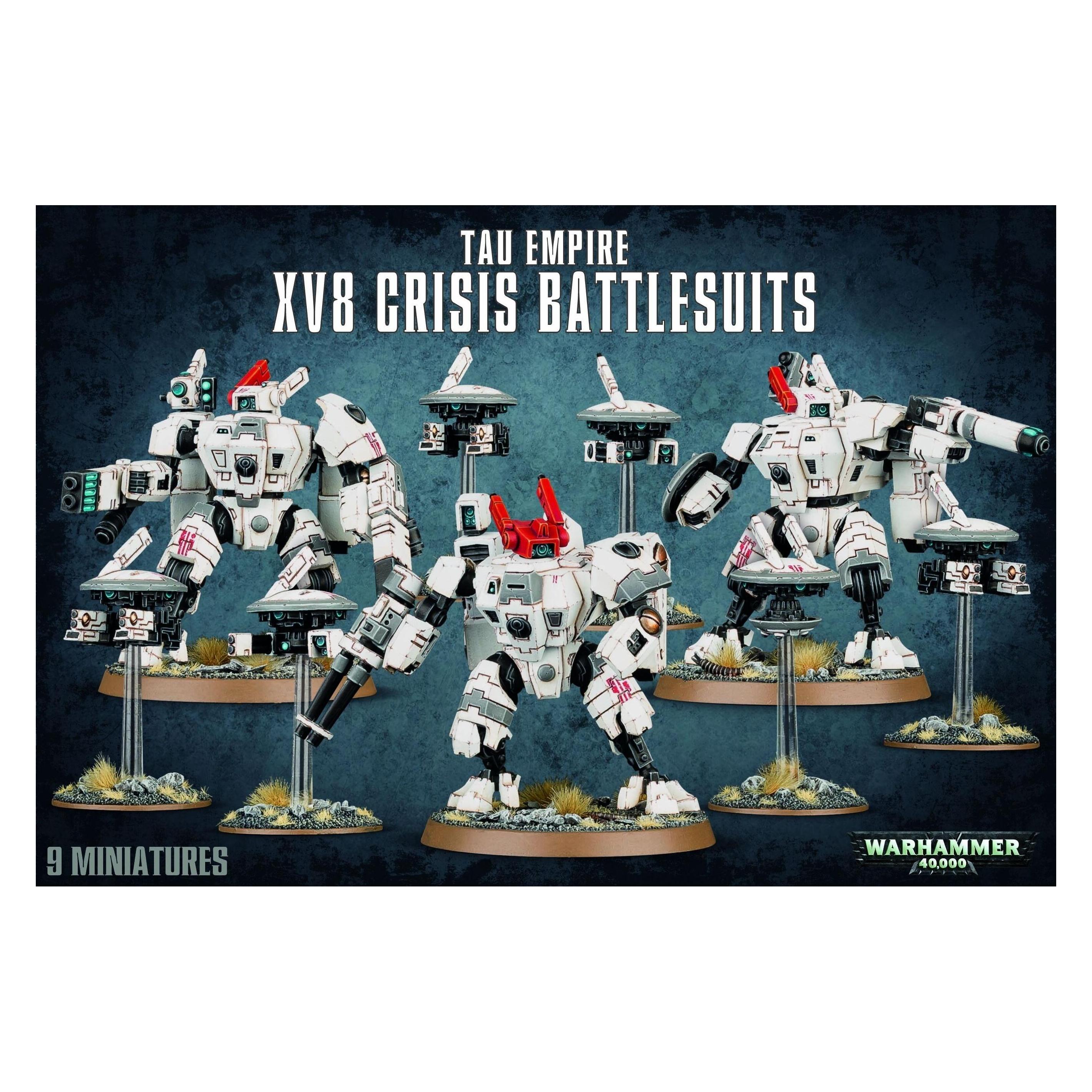 Games Workshop Warhammer 40k - Tau XV8 Crisis Battlesuit Team (Kunststoff) (56-07)