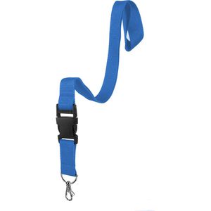 Karteo Schlüsselband hellblau, Textil, Karabiner 43cm, mit Sicherheitsverschluss