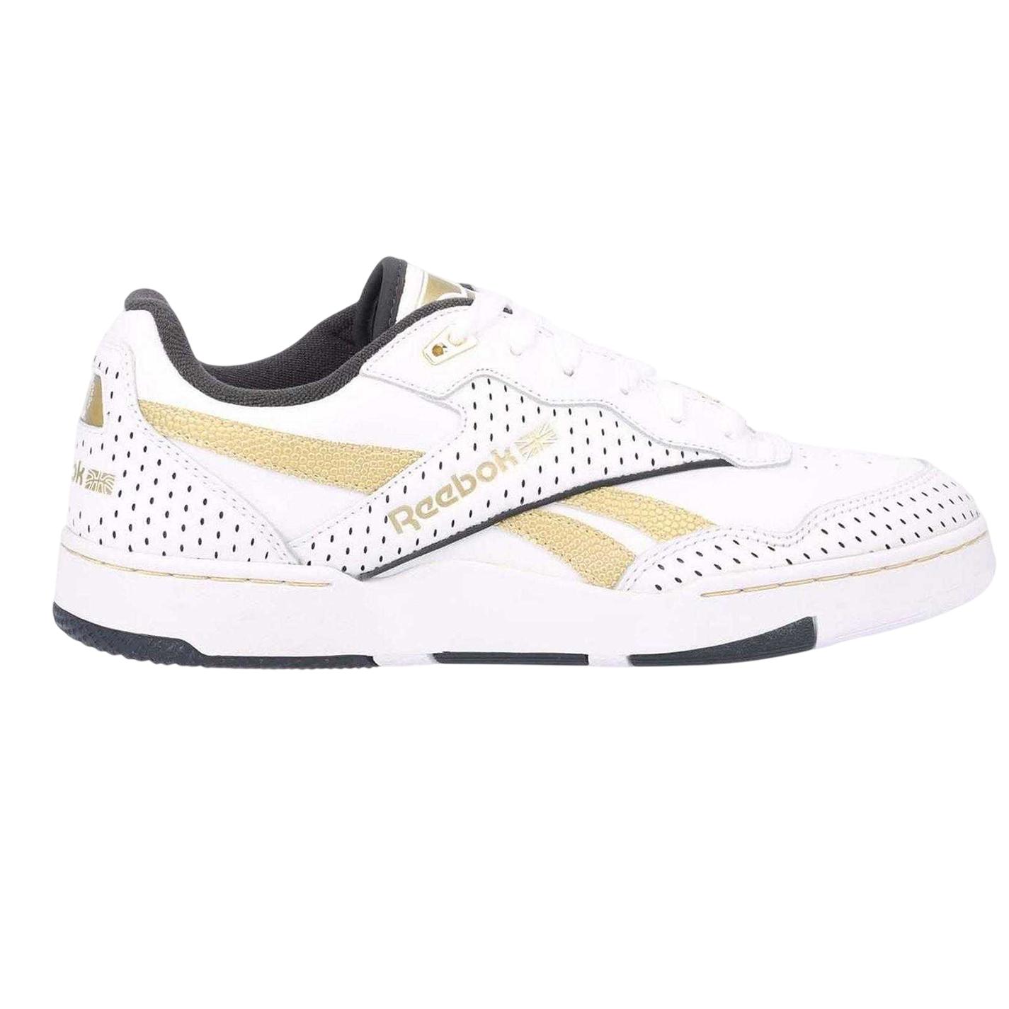 Reebok Dames Victor Solomon 4000 II Leren Perforated Sneakers (Wit Goud)