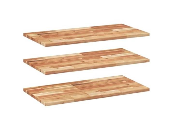 LASWWQMRF Schweberegal 3er Set 100x40x2cm Akazie Holz Wandboard Massivholz Flexibles 3er Set Wandboards aus geöltem Akazienholz für Wohnzimmer und Küche, schafft stilvollen Stauraum an jeder Wand.