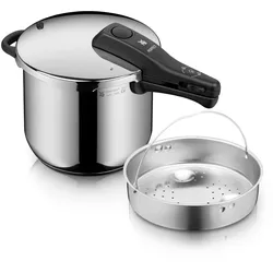 WMF Perfect One Pot Schnelltopf mit Dampfgareinsatz, 6,5 Liter