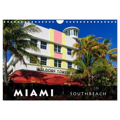 Miami South Beach (Wandkalender 2027 DIN A4 quer), CALVENDO Monatskalender