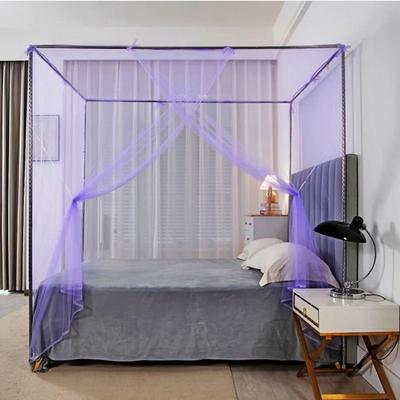 Uplift Essentials Square Mosquito Net Bed Canopy For Bedroom And Camping purple m