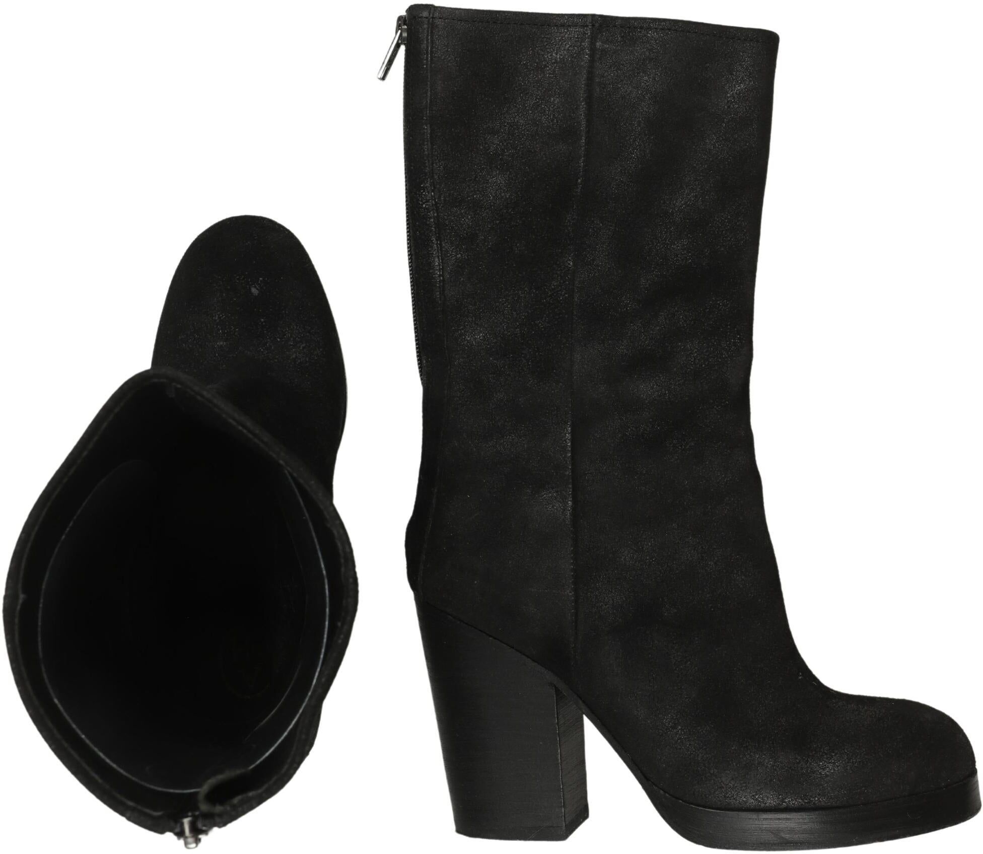 Ash Damen Stiefel, Schwarz, Gr. EU 39, Leder - Second Hand