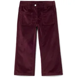 Tchibo - Kinder-Samthose - Baby - Gr. 92 - dunkelrot