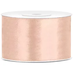 25x Satinband, hellpfirsich, 38mm/25m